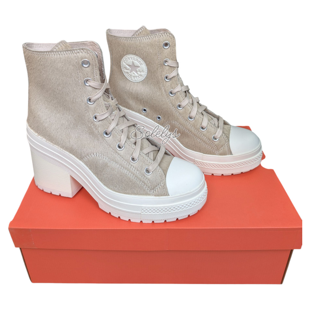 Converse Chuck 70 De Luxe Heel Genuine Calf Pony Hair Platform Sneaker 11 NEW